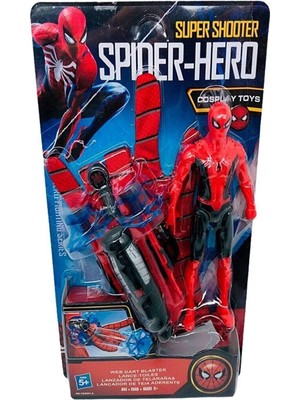 Ym Toys Örümcek Adam Ağ Atan Vantuz Fırlatan Eldiven ve Işıklı Spiderman Figür