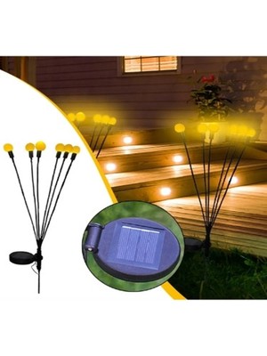 Gaman RC-2302 2 Adet Güneş Enerjili Sallanan Ateşböceği Dans Işıkları Yol Bahçe Veranda Balkon Peyzaj Dış Mekan Için