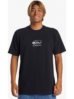 Quiksilver Chrome Logo Stn Erkek Siyah Tişört