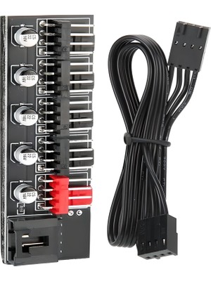 Ulu Bilgisayar Fan Çoklayıcı 5 Port Y Pwm Splitter 4 Pin Hub Cpu Kablo Çoğaltıcı
