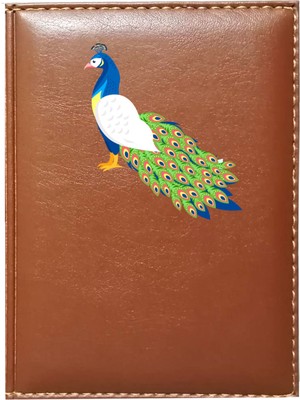 Promosyon Denizi Kişiye Özel  Tavus Kuşu 1 Görselli Taba Ruhsat Kabı