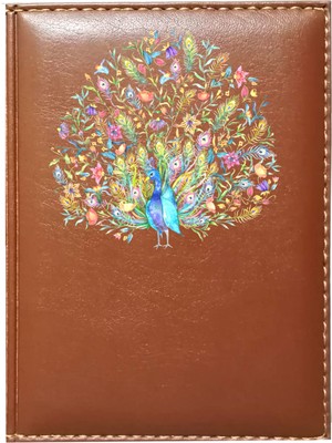 Promosyon Denizi Kişiye Özel  Tavus Kuşu 2 Görselli Taba Ruhsat Kabı