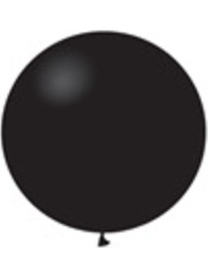 Eğlence Marketi 24 Inç 60 cm Pastel Jumbo Balon Siyah 1 Adet