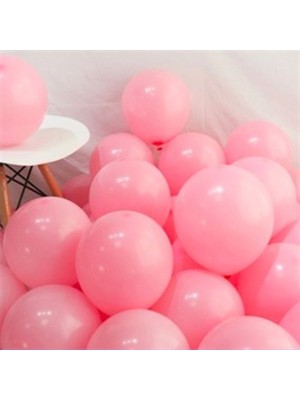 Eğlence Marketi 12 Inç Standart Boy Makaron Balon 50 Adet Pembe