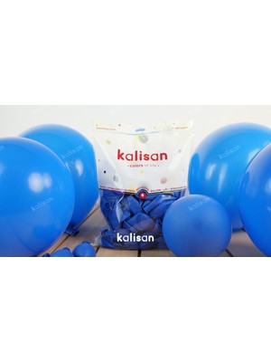 Eğlence Marketi 12 Inç Standart Boy Pastel Balon 10 Adet Koyu Mavi