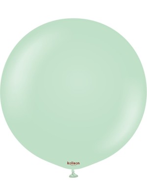 Eğlence Marketi 24 Inç 60 cm Makaron Jumbo Balon Makaron Mint 1 Adet