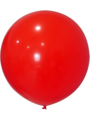 Eğlence Marketi 24 Inç 60 cm Pastel Jumbo Balon Kırmızı 1 Adet