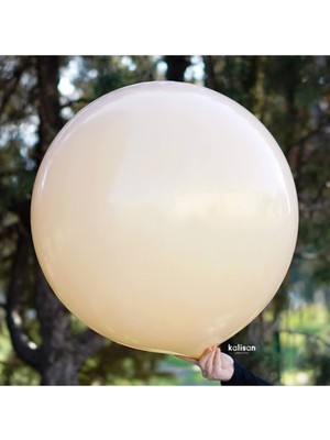 Eğlence Marketi 36 Inç Jumbo Balon 90 cm Çap 1 Adet Sütlü Kahve