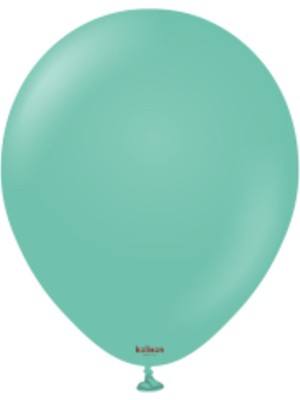 Eğlence Marketi 12 Inç Standart Boy Pastel Balon Deniz Yeşili 100 Adet
