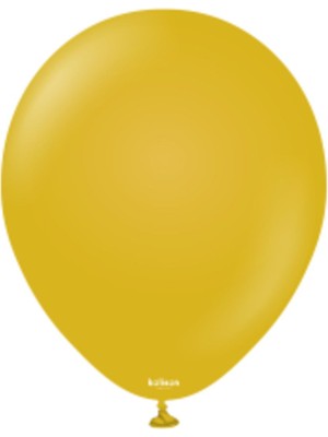 Eğlence Marketi 12'' Retro Balon Zerdeçal 100’LÜ