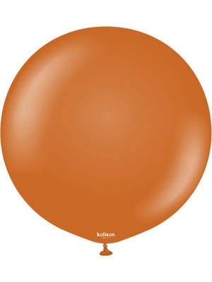 Eğlence Marketi 24 Inç 60 cm Retro Jumbo Balon Yanık Turuncu 1 Adet