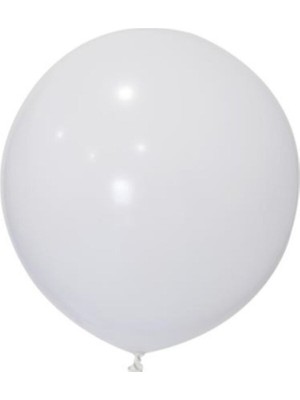 Eğlence Marketi 24 Inç 60 cm Pastel Jumbo Balon Beyaz 1 Adet