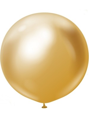 Eğlence Marketi 18 Inç 45 cm Krom Jumbo Balon Altın Gold 1 Adet