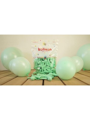 Eğlence Marketi 12 Inç Standart Boy Makaron Balon 10 Adet Mint