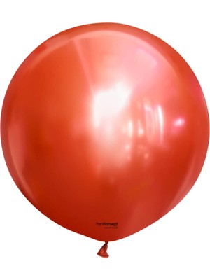 Eğlence Marketi 24 Inç 60 cm Krom Jumbo Balon Kırmızı 1 Adet