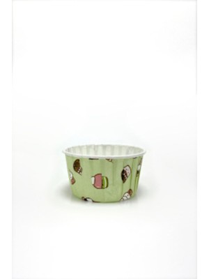 Eğlence Marketi Dolphin Muffin Kek Kapsülü Mint Dondurma Desenli Xl 50 Adet