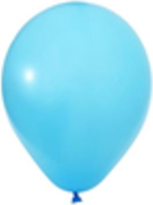 Eğlence Marketi 12" Baskı Balonu Açık Mavi 100'LÜ