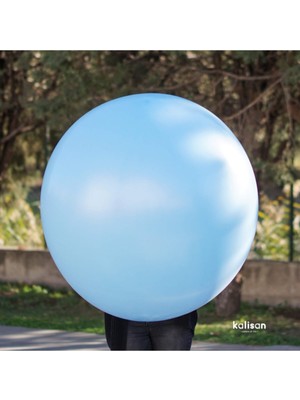 Eğlence Marketi 36 Inç 90 cm Makaron Jumbo Balon Mavi 1 Adet