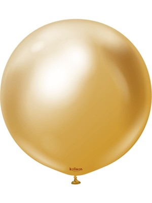Eğlence Marketi 24 Inç 60 cm Krom Jumbo Balon Gold 1 Adet