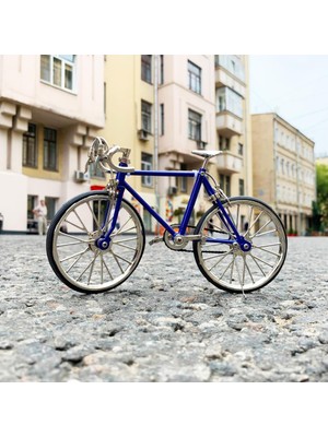 Elifeshop Lüks Metal Gerçek Model Bisiklet Maketi 1:10 Ölçekli Sökülebilir Minyatür Model Bisiklet Biblo Dekor