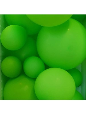 Eğlence Marketi 6 Inç Küçük Boy Balon 20 Adet Açık Yeşil