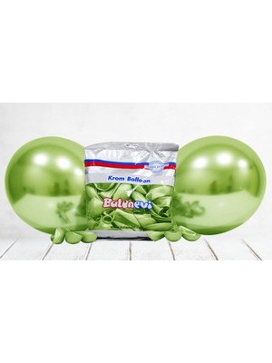 Eğlence Marketi 12 Inç Standart Boy Krom Balon 10 Adet Açık