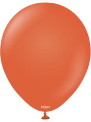 Eğlence Marketi 12'' Retro Balon Yanık Turuncu 100’LÜ