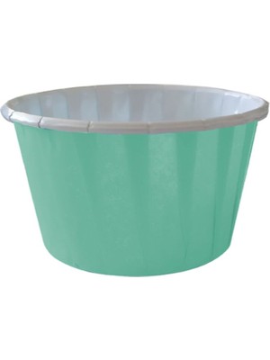 Eğlence Marketi Dolphin Kağıt Muffin Kek Kapsülü Shrinkli Pastel Mint 50 Adet