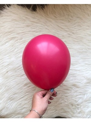 Eğlence Marketi 12 Inç Standart Boy Retro Balon 10 Adet Yaban Çileği