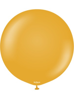 Eğlence Marketi 24 Inç 60 cm Retro Jumbo Balon Zerdeçal 1 Adet