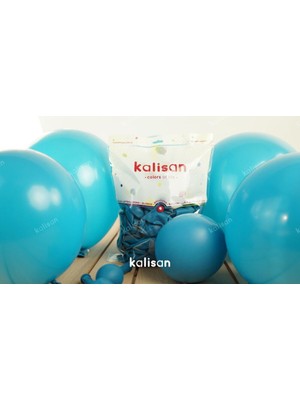 Eğlence Marketi 12 Inç Standart Boy Pastel Balon 10 Adet Turkuaz
