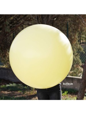 Eğlence Marketi 36 Inç 90 cm Makaron Jumbo Balon Sarı 1 Adet