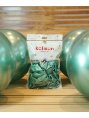 Eğlence Marketi 12'' 30 cm Krom Balon 50 Adet Yeşil