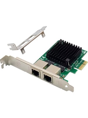 Open Smart 2 Port Intel 82571EB-T2 1gbe Pcıe X1 Ethernet Kart - OPS7279NT