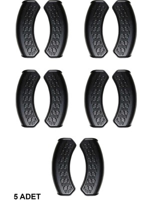 Nishev Yanmaz Yapışmaz Silikon Tava, Sahan Tutacağı Silikon Kulp Tutacak - 5 Adet Çift