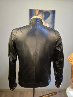 Always Leather Ince Işçilikli Usta Işi Özel Dikim Kuzu Derisi Mont