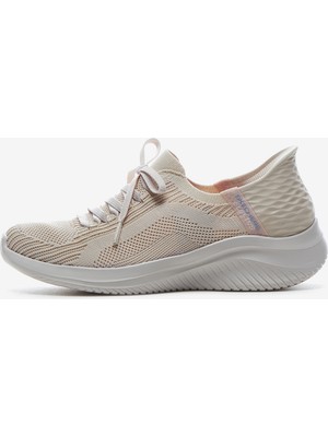 Skechers Ultra Flex 3.0-Brilliant Path - Slip-Ins Kadın Bej Spor Ayakkabı 149710 Nat