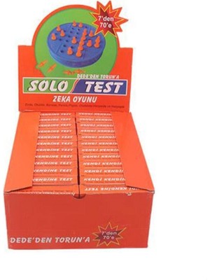 Solo Test Zeka Oyunu ( 1 Kutu 24 Adet ) Bilgin Misin, Beyinsiz Mi? Dede Den Toruna Nostalj
