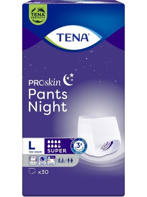 Tena Proskin Pants Night Large Büyük Beden Gece Için Süper Emici Külot 30 Lu Paket - 7322541214795