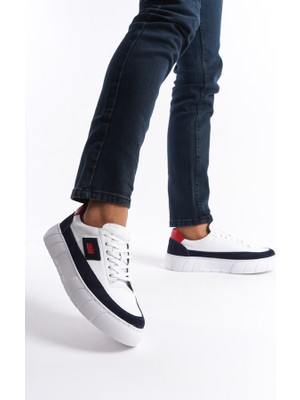 Mubiano Hakiki Deri Erkek Spor Ayakkabı & Sneaker Lacivert -MBKRYD203-LCV