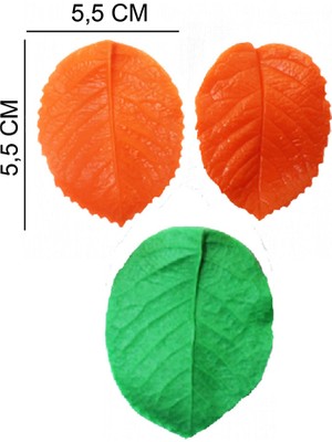 Butedo Gül Yaprak Silikon Şeker Hamuru, Sabun, Mum Kalıp