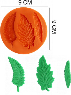 Butedo Yapraklar Silikon Şeker Hamuru, Sabun, Mum Kalıp
