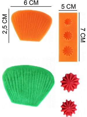 Butedo Erengül Çiçek Silikon Şeker Hamuru, Sabun, Mum Kalıp