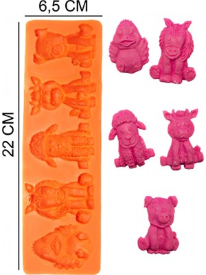 Butedo Hayvanlar Silikon Şeker Hamuru, Sabun, Mum Kalıp