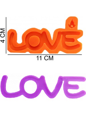 Butedo Love Silikon Şeker Hamuru, Sabun, Mum Kalıp