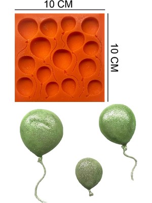 Butedo Balonlar Silikon Şeker Hamuru, Sabun, Mum Kalıp