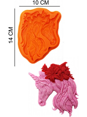 Butedo At Çiçekli Silikon Şeker Hamuru, Sabun, Mum Kalıp