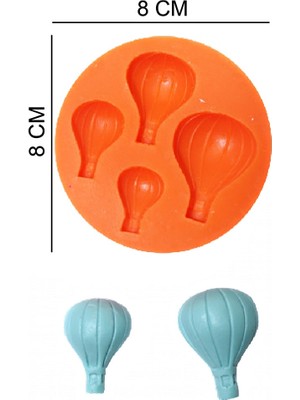 Butedo Hava Balonları Silikon Şeker Hamuru, Sabun, Mum Kalıp