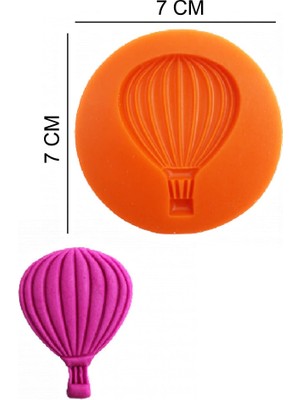Butedo Hava Balonu Silikon Şeker Hamuru, Sabun, Mum Kalıp