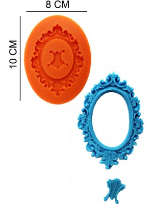 Butedo Çerçeve Silikon Şeker Hamuru, Sabun, Mum Kalıp